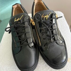 Giuseppe Zanotti Black Patent Dress Shoes